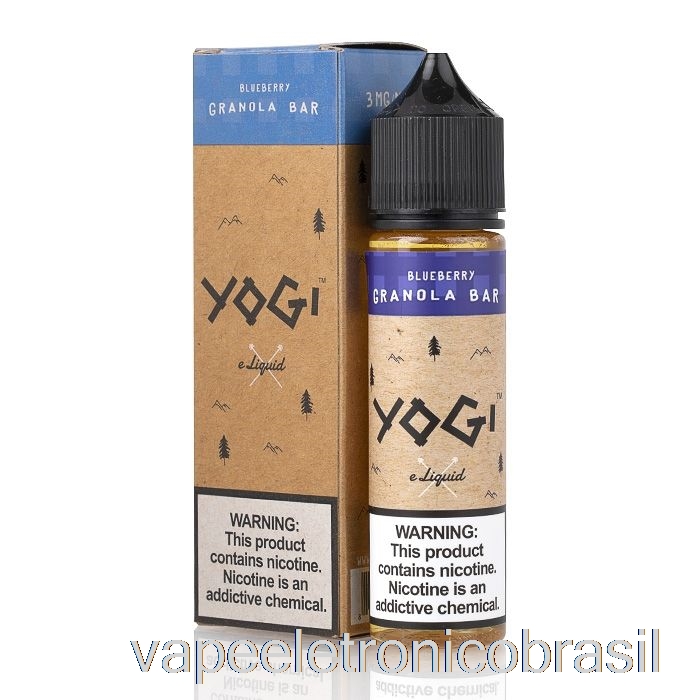 Barra De Granola Vape Eletrônico Mirtilo - Yogi E-liquid - 60ml 3mg